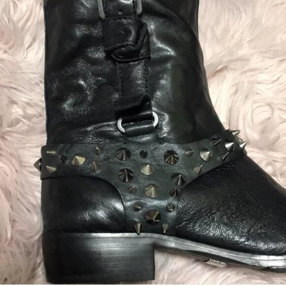 Amazing Sam Edelman Studded Real Leather Boots - Picture 7 of 8